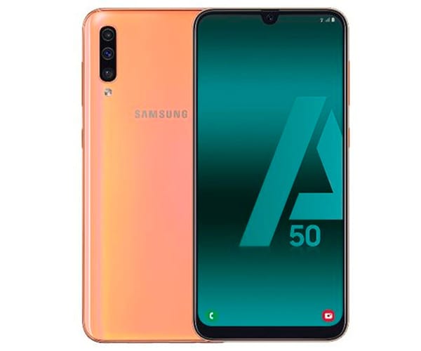 SAMSUNG GALAXY A50 NARANJA MÓVIL 4G DUAL SIM 6.4'' SUPER AMOLED FHD+/8CORE/128GB/4GB RAM/25MP+5MP+8MP/25MP