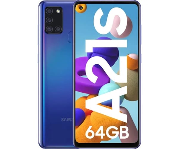 SAMSUNG A21S BLUE MÓVIL 4G DUAL SIM 6.5'' LCD HD+/8CORE/64GB/4GB RAM/48+8+2+2MP/13MP SAMSUNG A21S BLUE MÓVIL 4G DUAL SIM 6.5'' LCD HD+/8CORE/64GB/4GB RAM/48+8+2+2MP/13MP