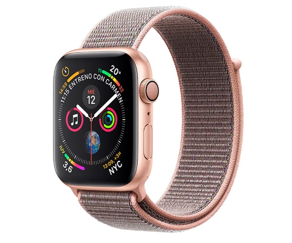 APPLE WATCH SERIES 4 ORO CON CORREA LOOP ROSA RELOJ 44MM SMARTWATCH 16GB WIFI BLUETOOTH GPS PANTALLA OLED