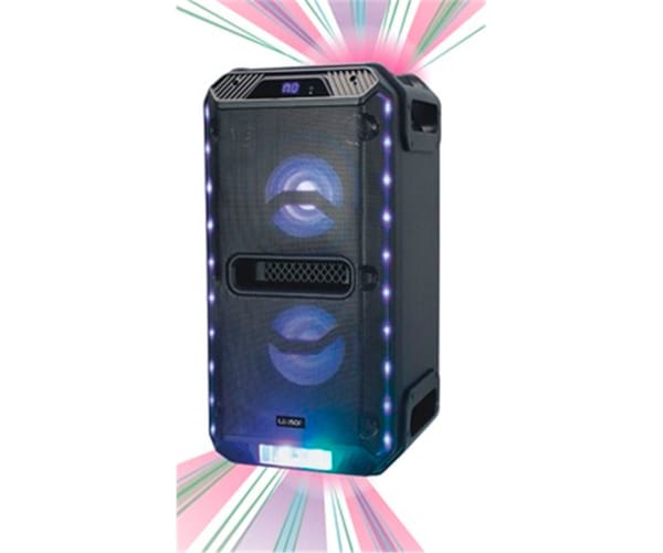 LAUSON SS306 ALTAVOZ PORTÁTIL KARAOKE 40W BLUETOOTH LUCES LED USB LECTOR TARJETA AUX RADIO FM INCLUYE MICRÓFONO
