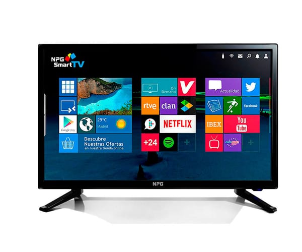 NPG TVS411L28H TELEVISOR 28'' LCD LED HD SMART TV ANDROID WIFI HDMI USB GRABADOR Y REPRODUCTOR MULTIMEDIA