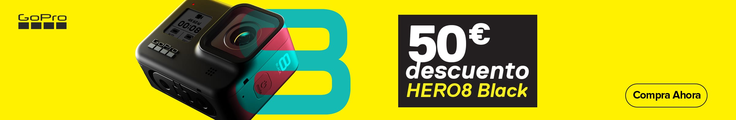 50€ de descuento en Gopro HERO8 Black 50€ de descuento en Gopro HERO8 Black